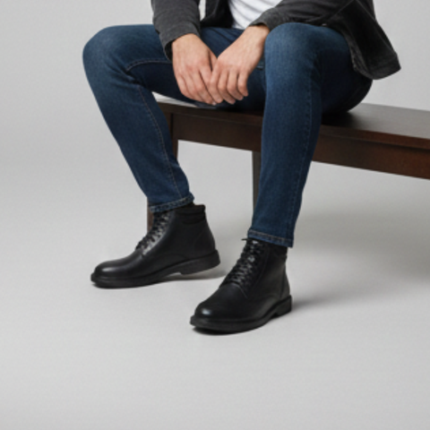 Bottes Titan Homme Premium – Cuir Véritable